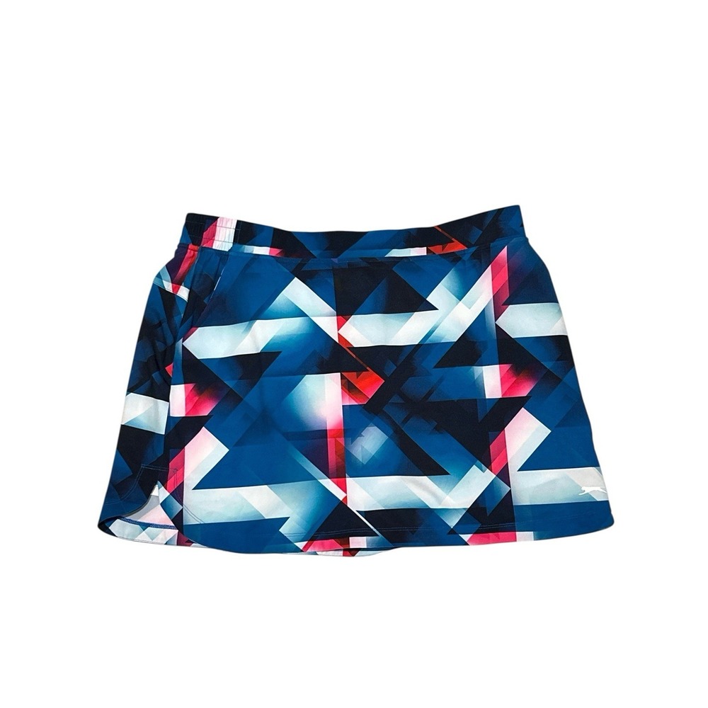 Slazenger Multicolored Geometric Print Bold Block Women's Size XL Golf Skort